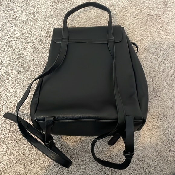 Zara Black Faux Leather Backpack - Picture 3 of 3